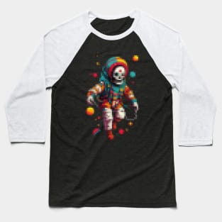 Pixaclown Astronaut 1 Baseball T-Shirt